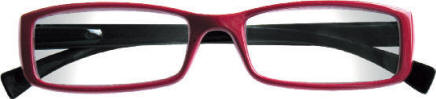 Modello di occhiali da lettura per la presbiopia semplice, in edicola allegati al periodico LeggoMeglio News